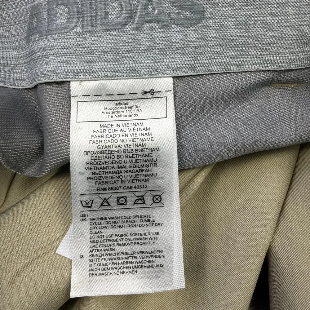 ADIDAS Pants Mens 40x32 Beige Golf Performance Stretch Twill Chino Casual